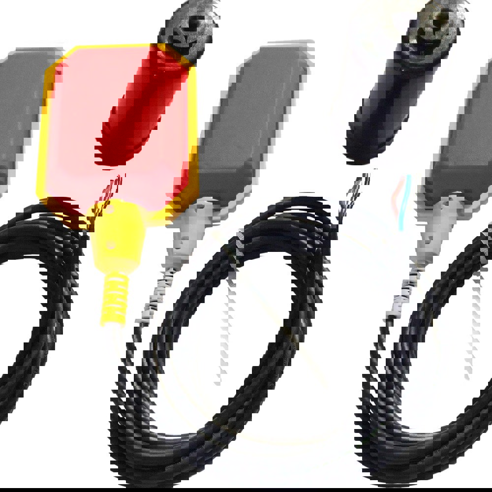 Float Switches; Pump Type: Float Switch; For Use With: Sump/Grinder Pumps; Float Style: Weighted Control Float Switch; Voltage (AC): 3.3V DC; 120V AC; 220V AC; 12V DC; Horsepower: 1/2; Amperage Rating: 13.0000; Cord Length: 10; Mount Type: Pipe Mount; Min